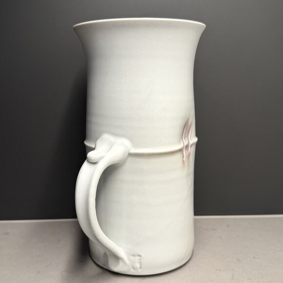 Roycroft Potters East Aurora NY Porcelain Pottery Pitcher Jug With Handle 9 1/4" - Picture 4 of 9